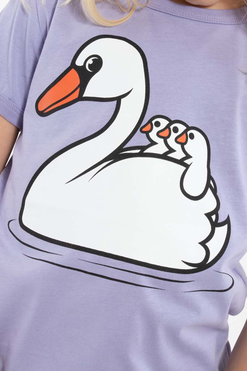 T-shirt til børn med svane