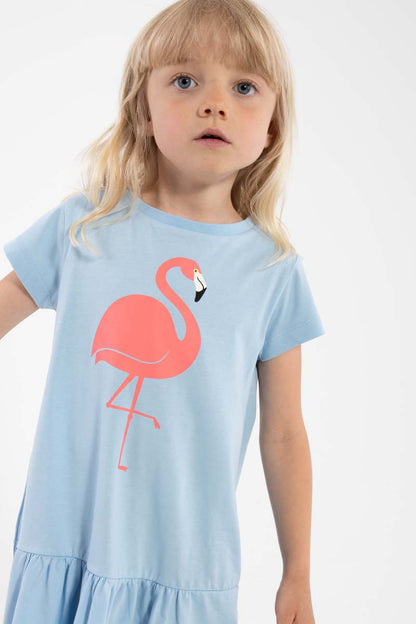 Dyrperky SS Dress Baby Blue FLAMINGO