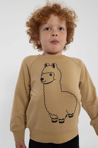 Sweater til Børn med Lama