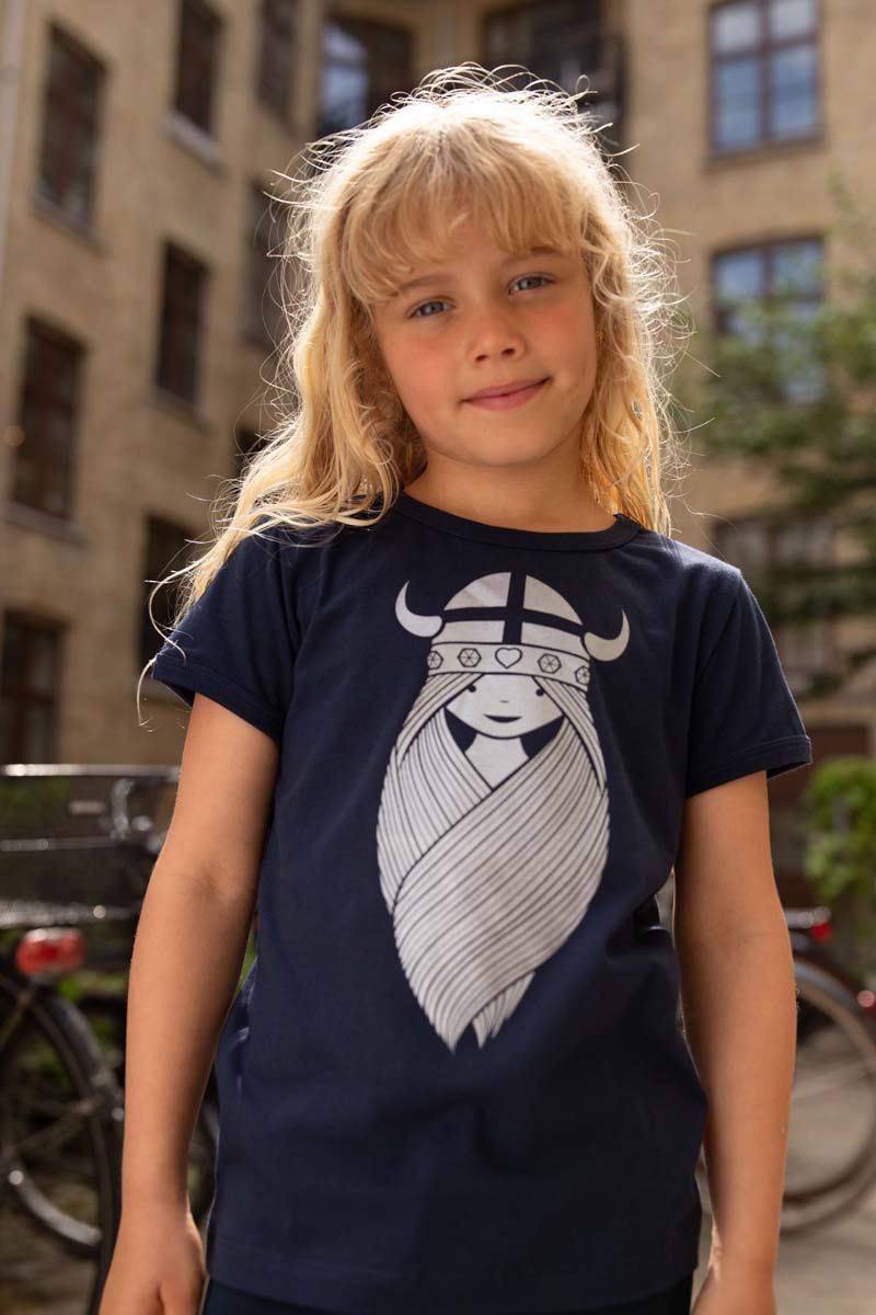 T-shirt til børn med viking