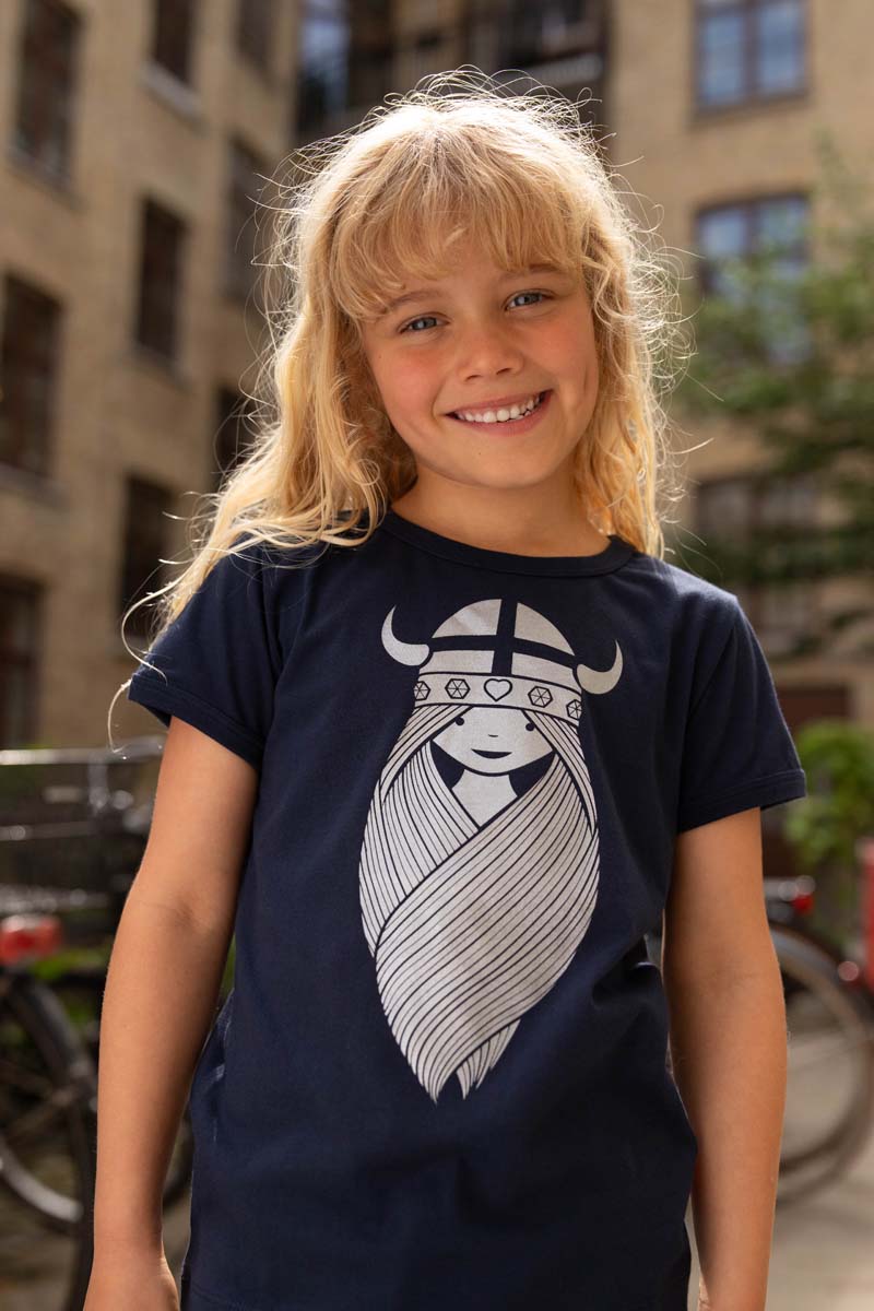 T-shirt til børn med viking