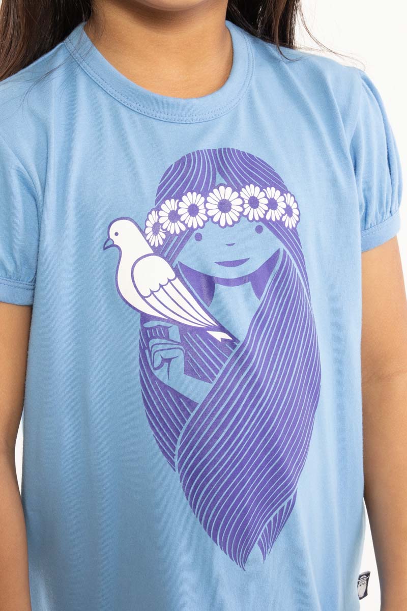 t-shirt til børn med pige