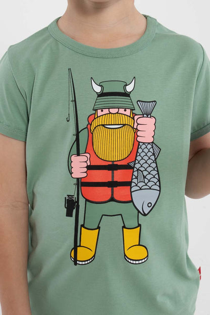 T-shirt til børn med viking