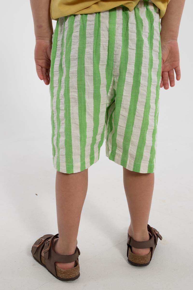 Danegorm Searsucker Shorts Bright Green/Chalk