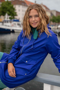 Danemarselisborg Brushed Shell Parka Deep Blue