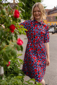 Danesusanne Poplin Stretch Dress Purple POPPY