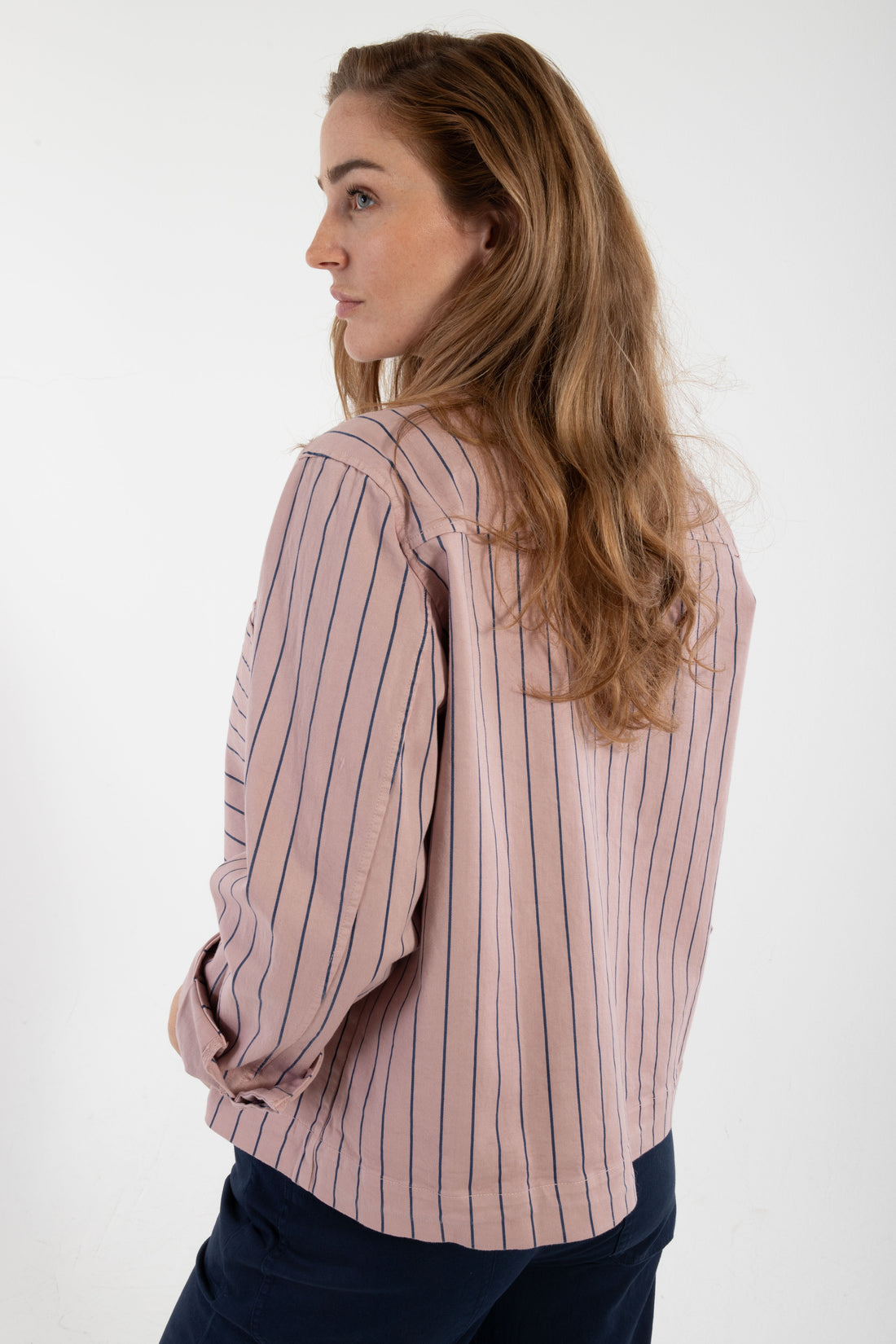 Daneprairie Stretch Canvas Jacket Light Rose/Dk Navy