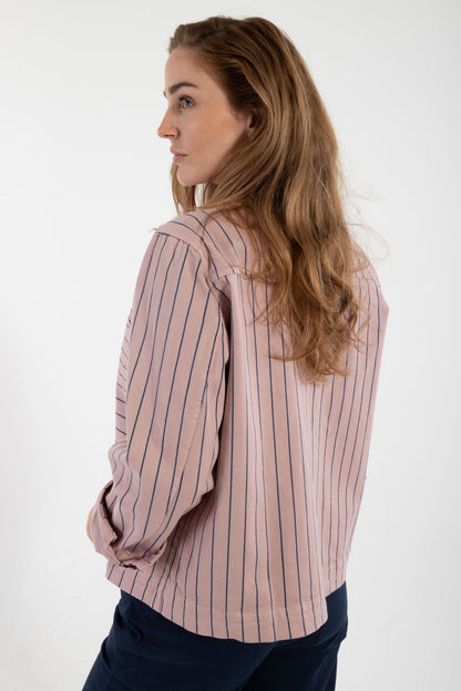 Daneprairie Stretch Canvas Jacket Light Rose/Dk Navy