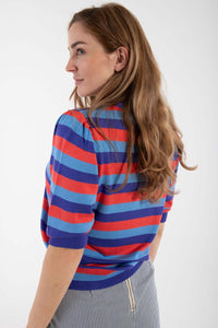 Daneapertif Viscose Tee Cold Purple/Waterblue/Summer Red