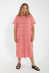 Danebasic Sweet Dress Summer Red/Chalk