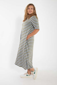 Danebasic Good News Dress Olive/Purple
