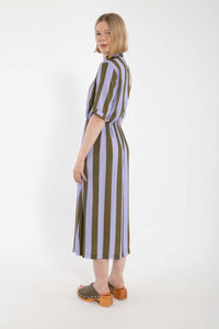 Daneguldhorn Viscose Dress Lilla/Olive