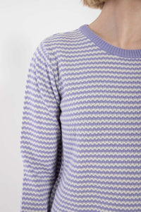 Danepearly Pearl Knit Sweater Lilla/Chalk