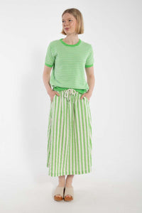 Danespresso Searsucker Skirt Bright Green/Chalk