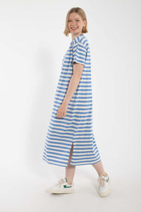 Danebasic Sweet Dress Waterblue/Chalk