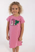 Fin rosa sommerkjole til børn med print af havfrue fra Dyr Cph