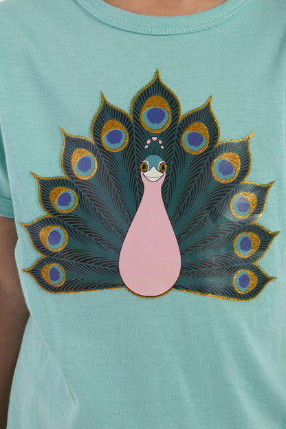 Dyrhide SS T Faded Mint PAAFUGL