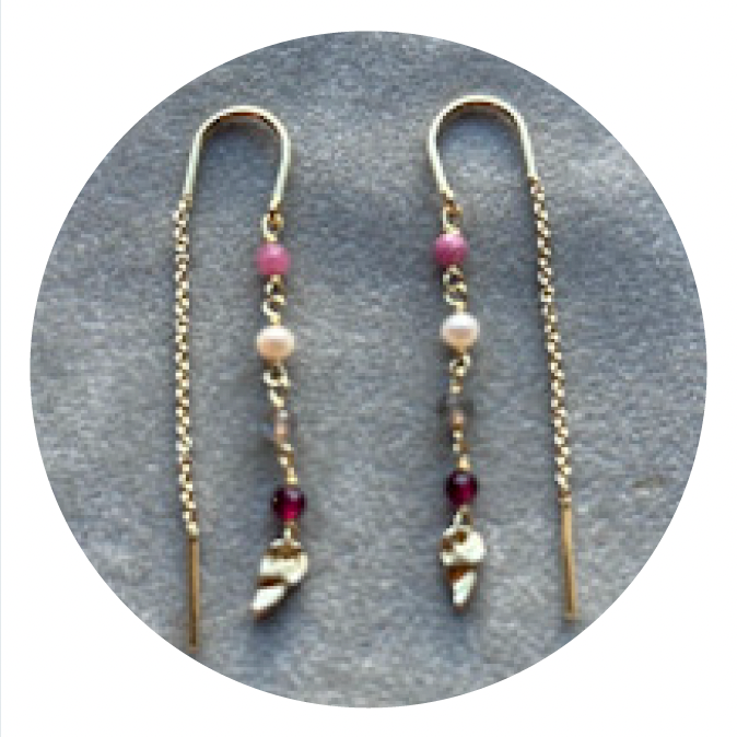 Alba Hook Gemstone Earring