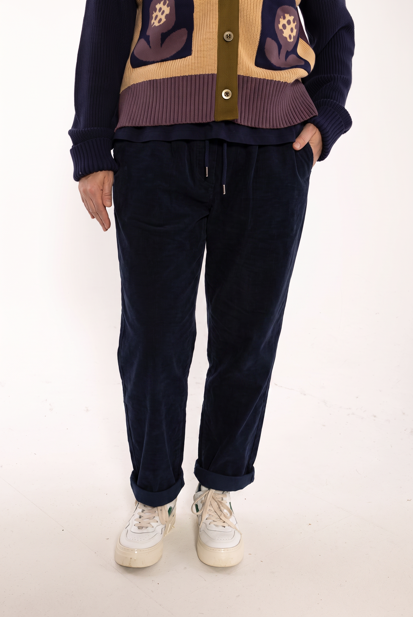 Danefunt Cord Pants Dark Navy