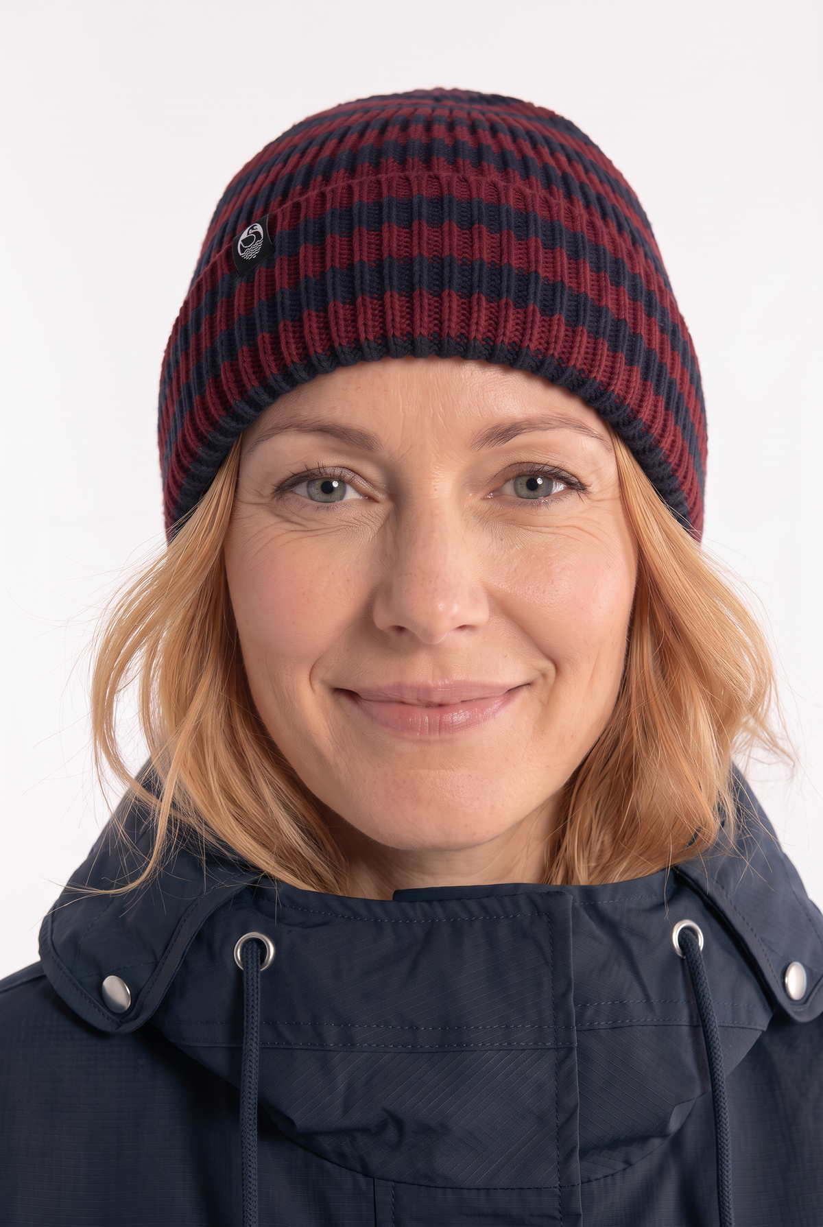 Danefolk Cotton Beanie Dk Merlot/Dk Navy