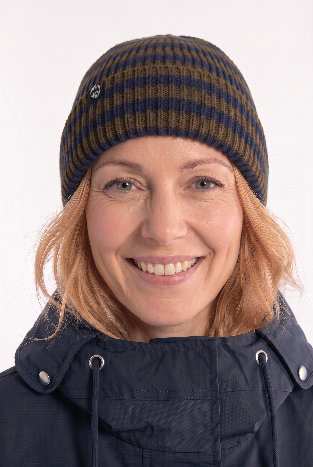 Danefolk Cotton Beanie Dark Navy/Dark Army