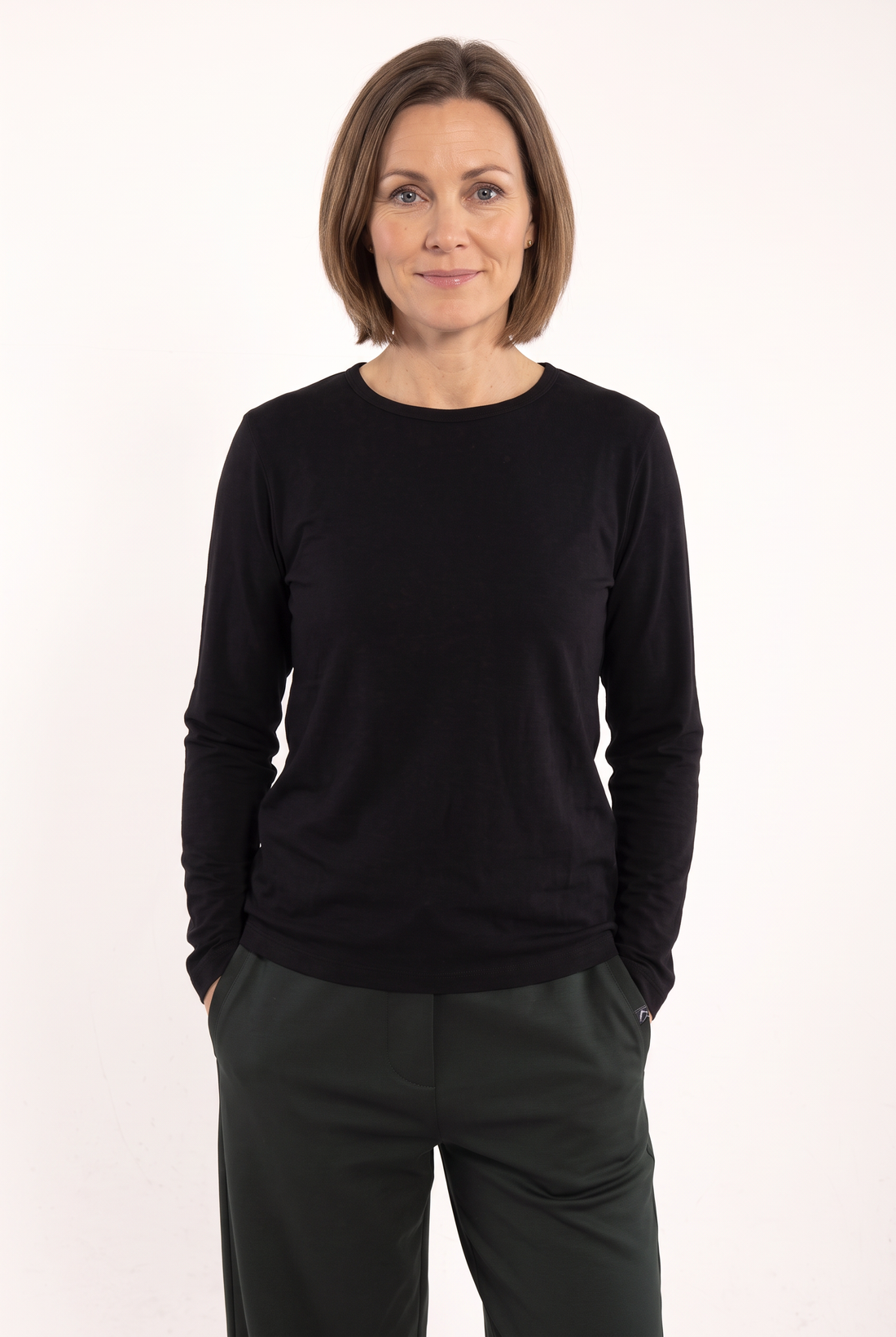 Danemerry Wool LS Tee Black