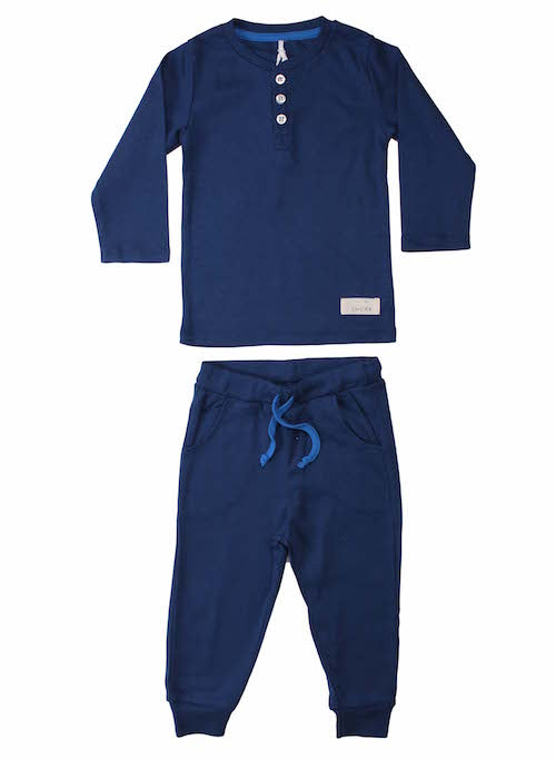 SNORK Organic LS Pyjamas Marine