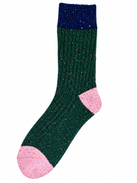 Pied Pied Nordic Warm Socks Multi Green