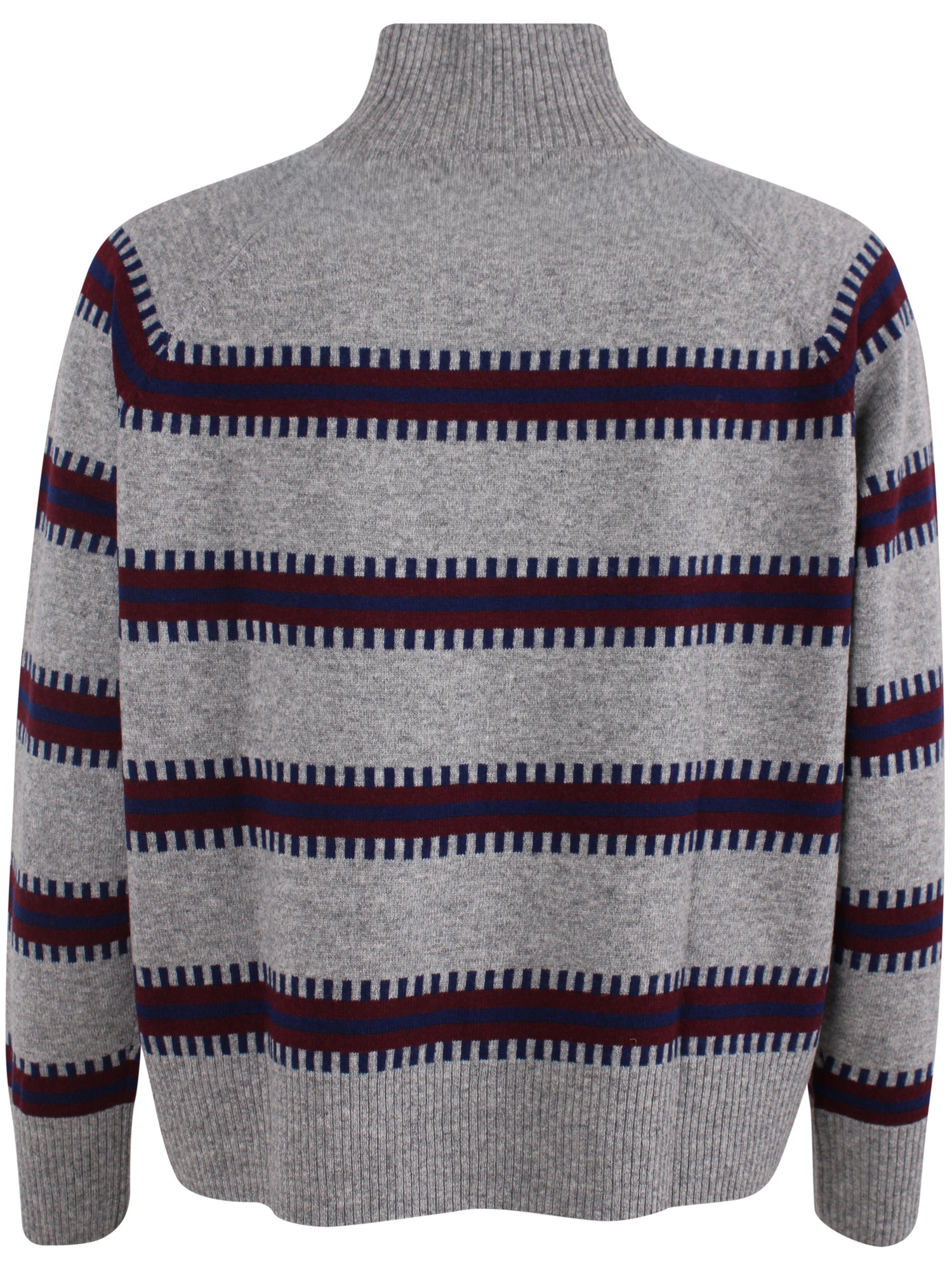 Danetuba High Neck Merino Wool Sweater Heather Grey