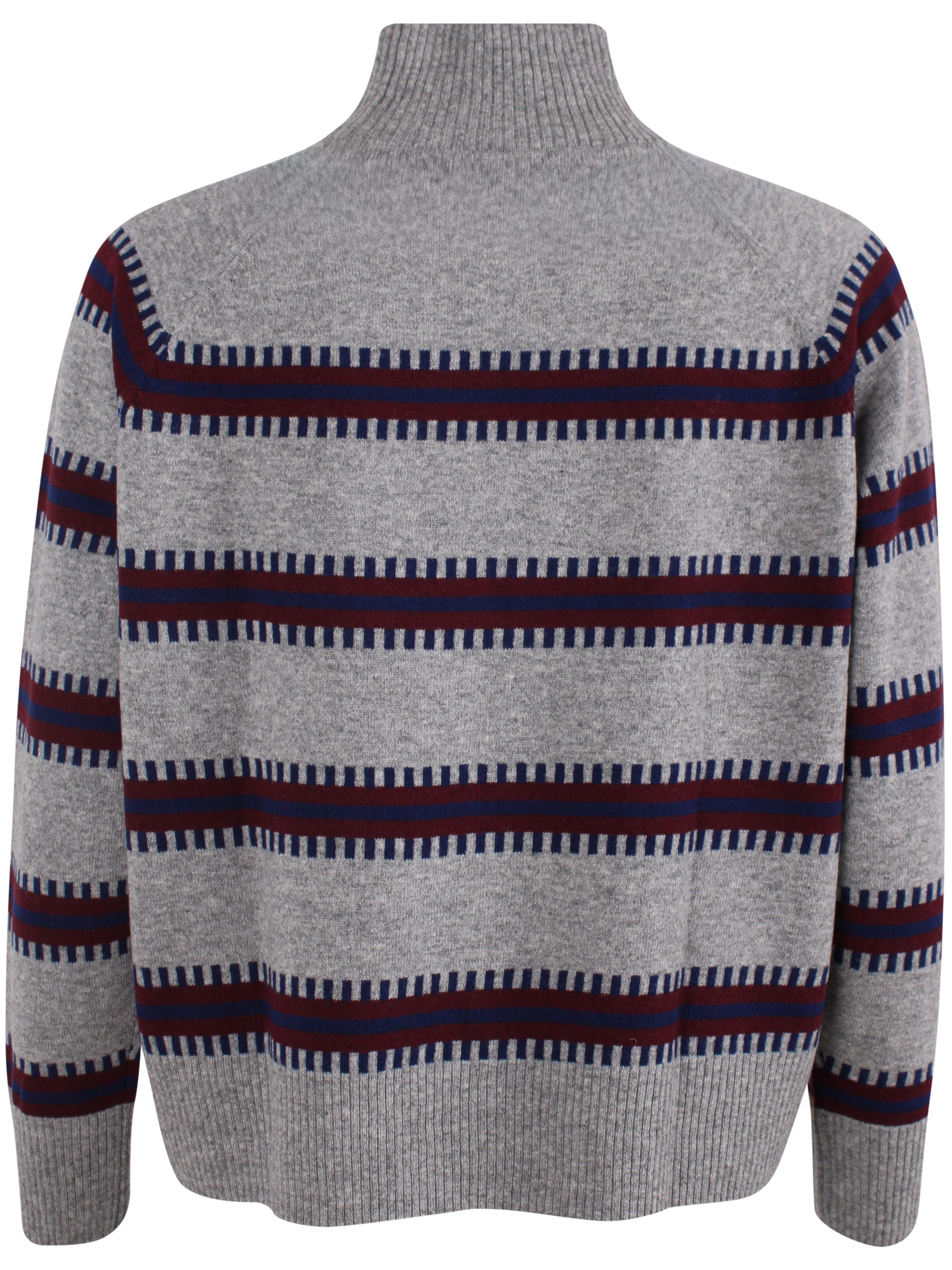 Danetuba High Neck Merino Wool Sweater Heather Grey