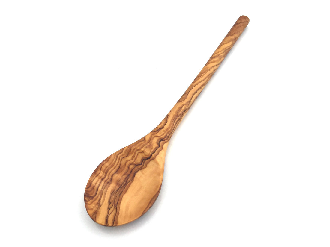 Medina Mood Round oval cooking spoon made of olive wood: 30cm
