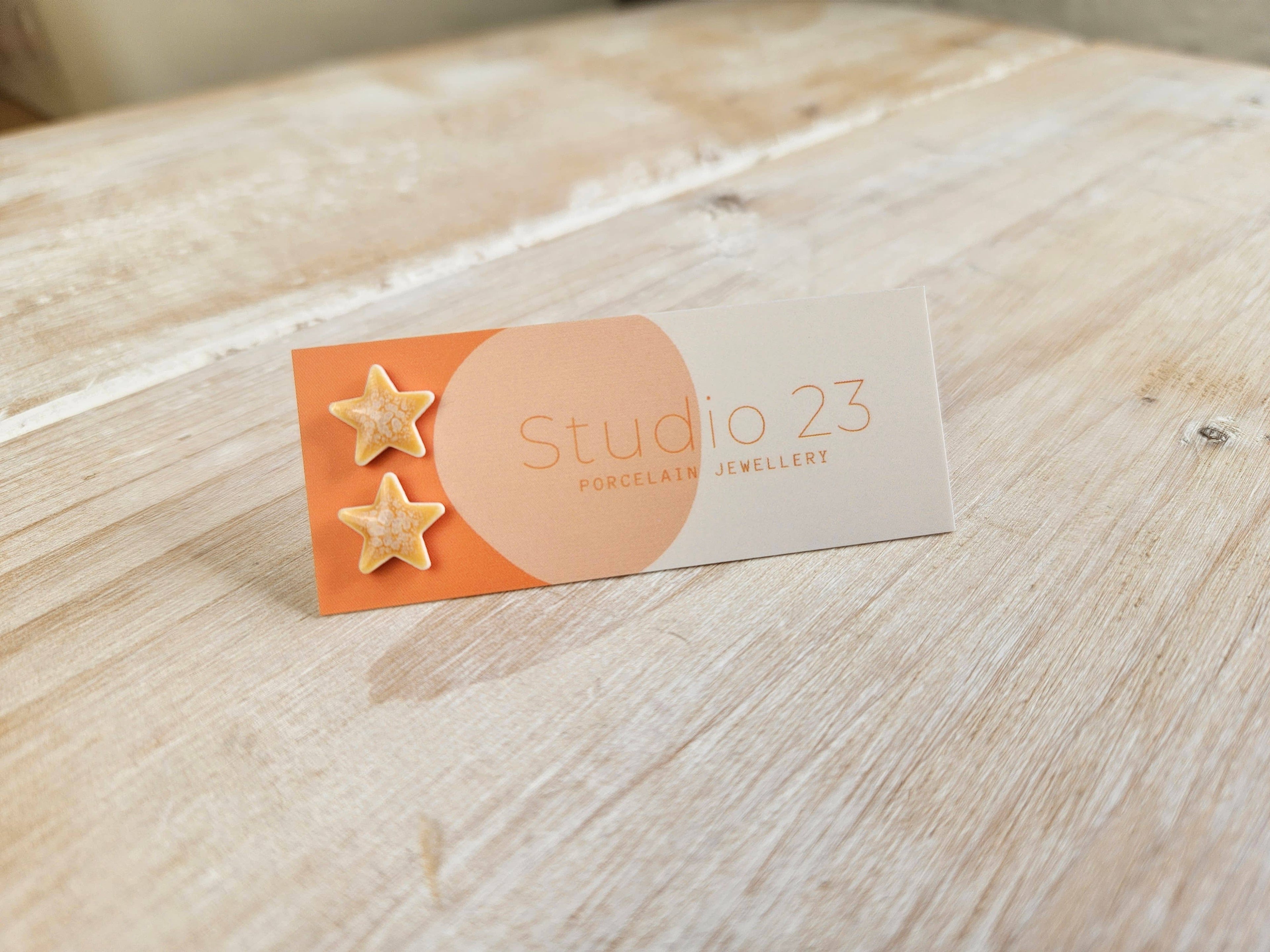 Studio 23 Star Stud Earring Pair Lemon