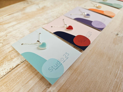 Studio 23 Heart Pendant Frost Blue