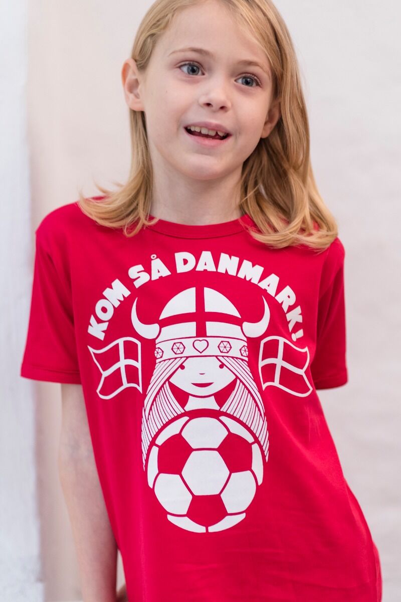 T-shirt til børn med fodbolds viking 