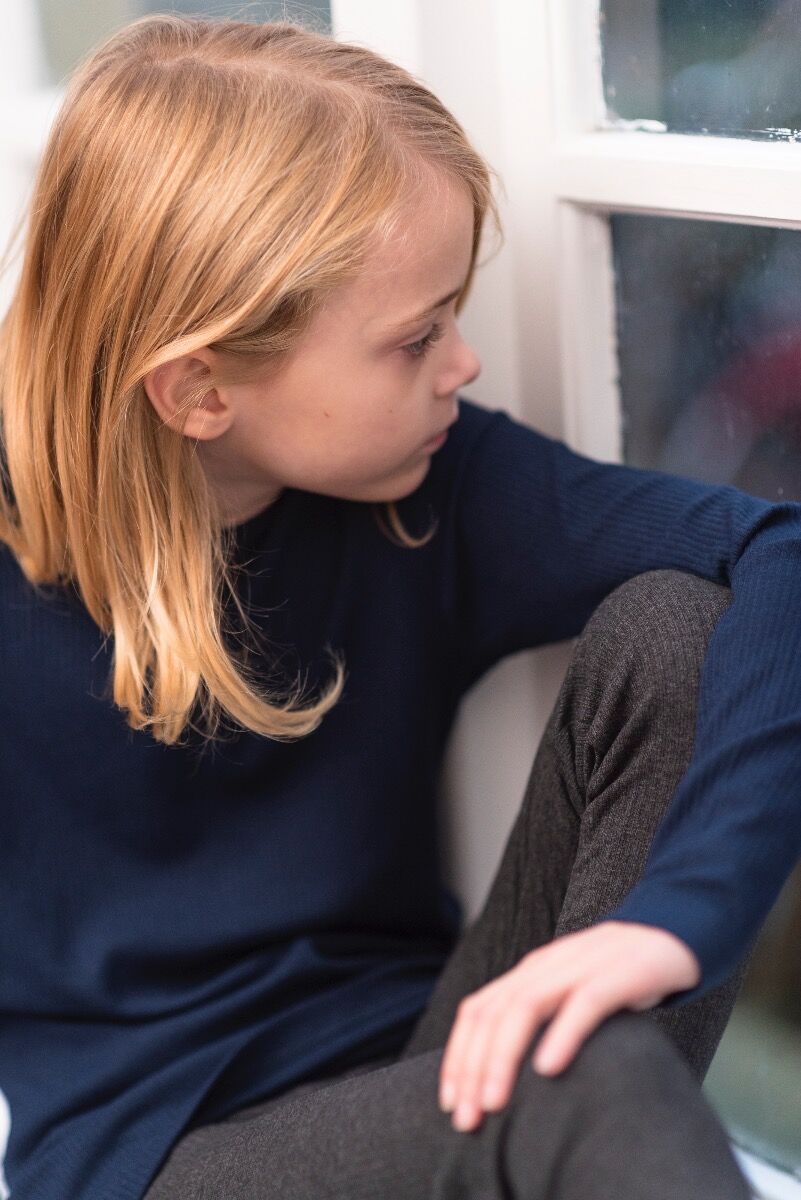 Bluse til børn i navy