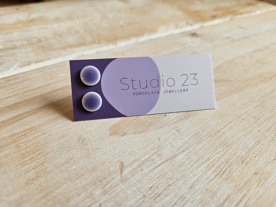 Studio 23 Circle Stud Earring Pair Lilac