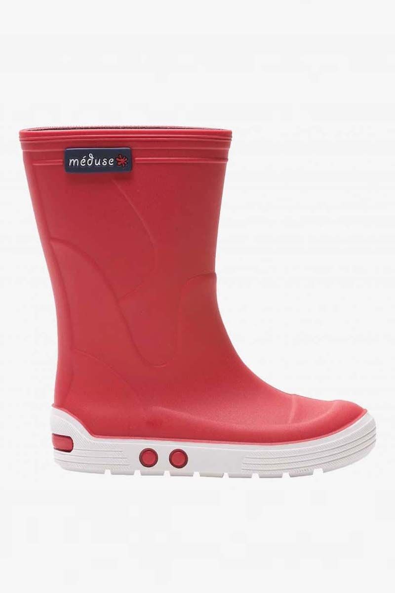 Meduse Rubber Boots Airport Carmin/Blanc