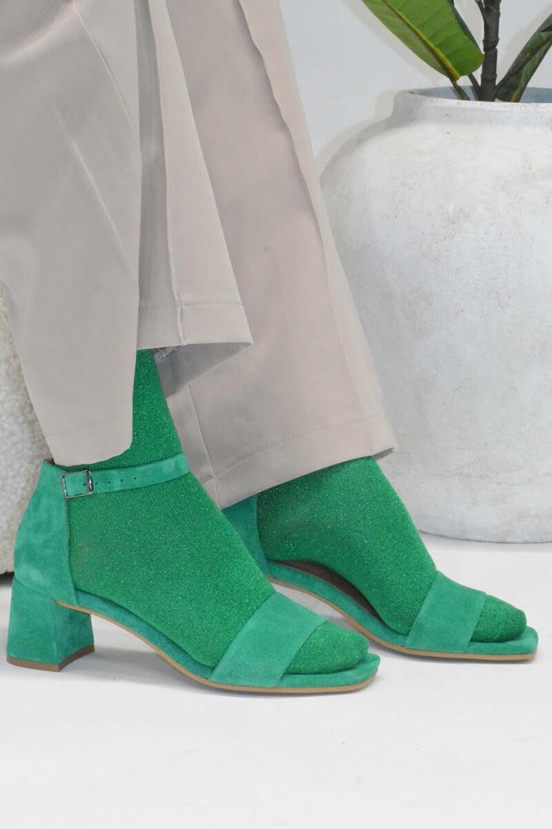 Shoedesign Cph Alice Suede Green