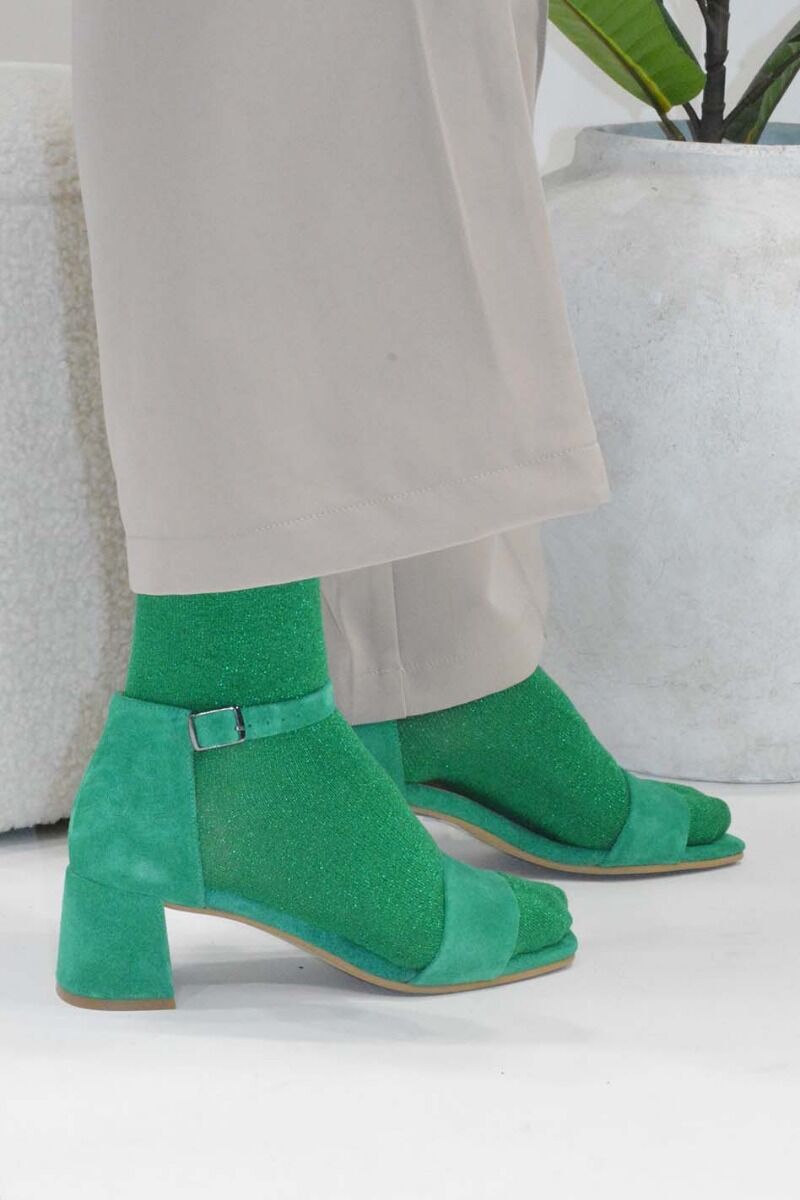 Shoedesign Cph Alice Suede Green