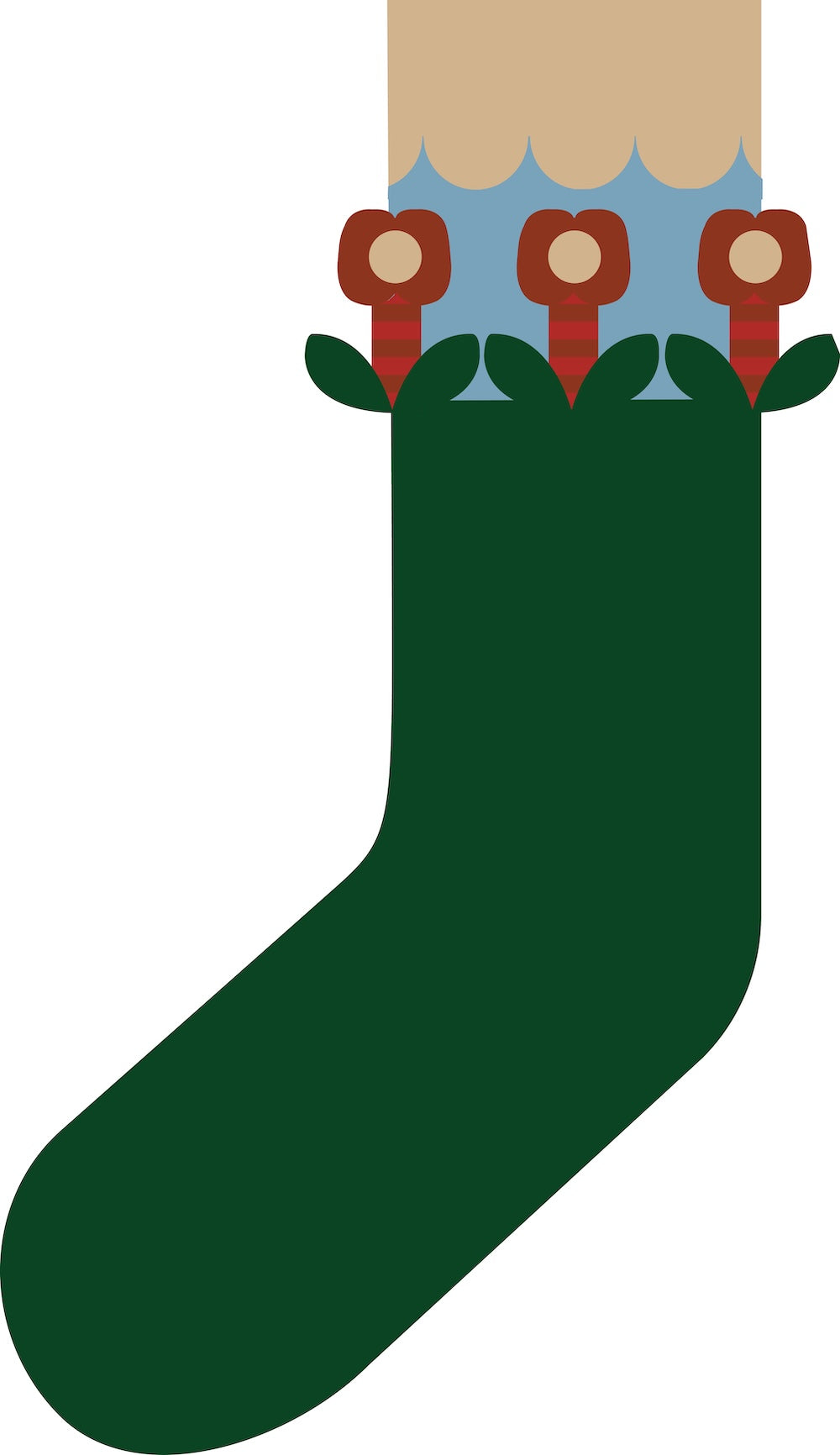 Danalvhild Cashmere Socks Green TULIP