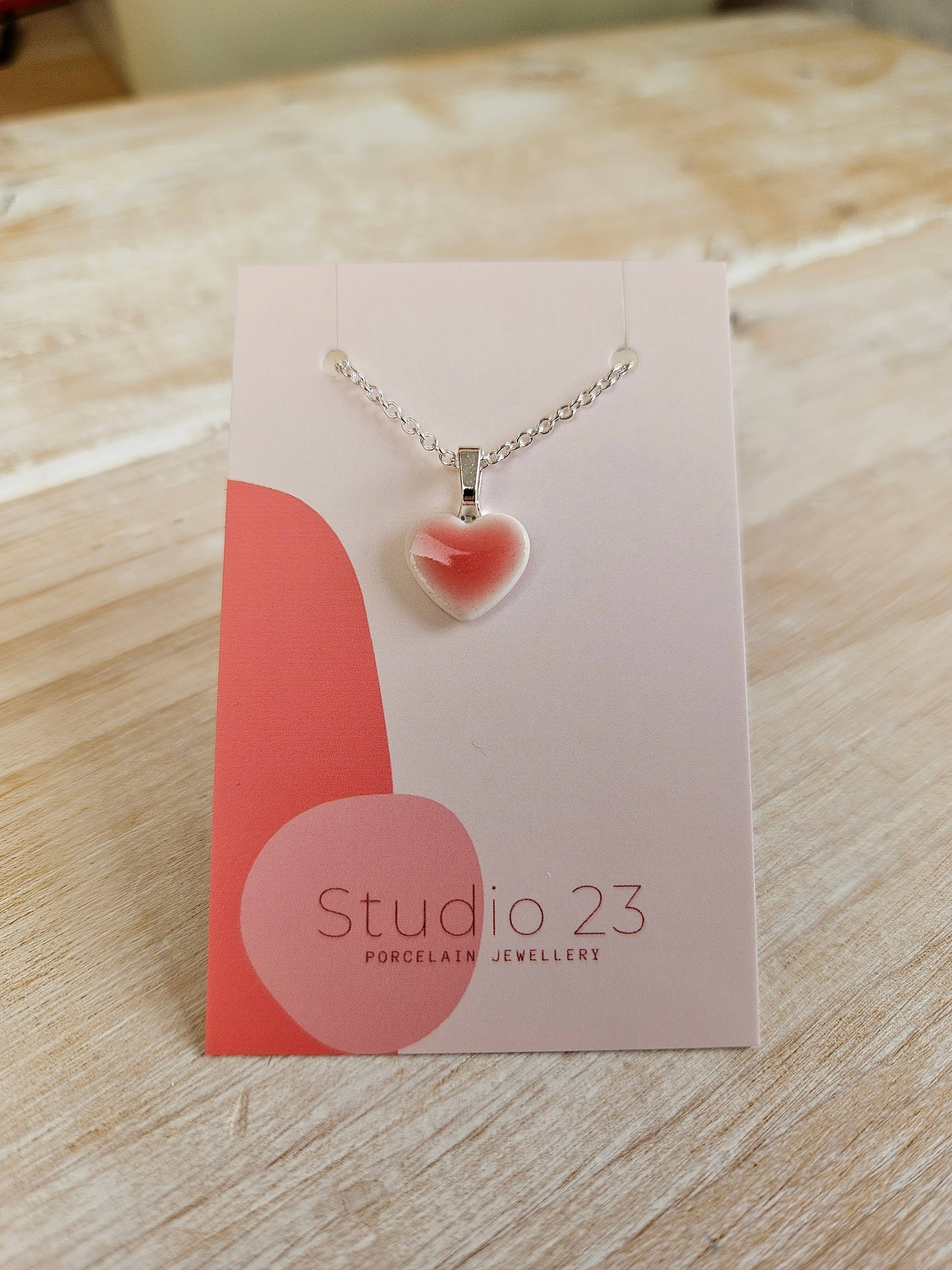 Studio 23 Heart Pendant Blush Pink