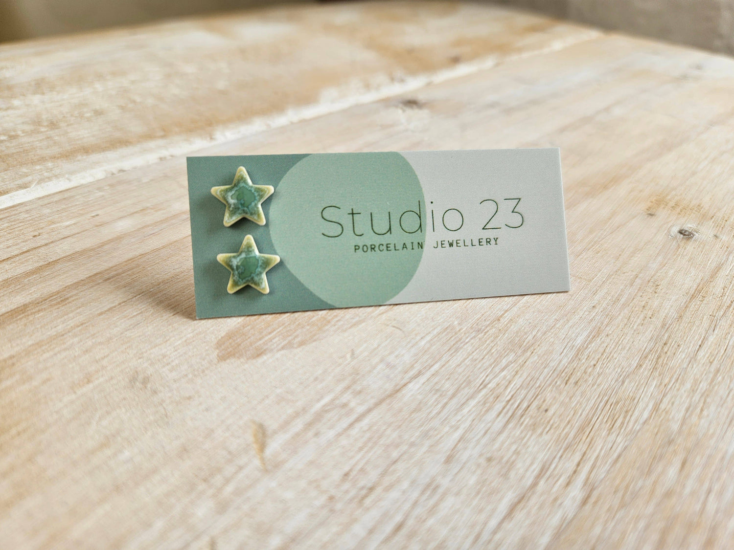 Studio 23 Star Stud Earring Pair Lemon