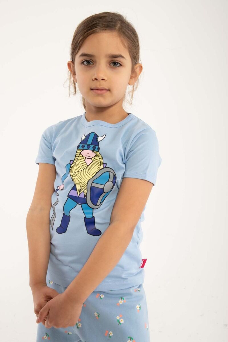 T-shirt til børn med viking  