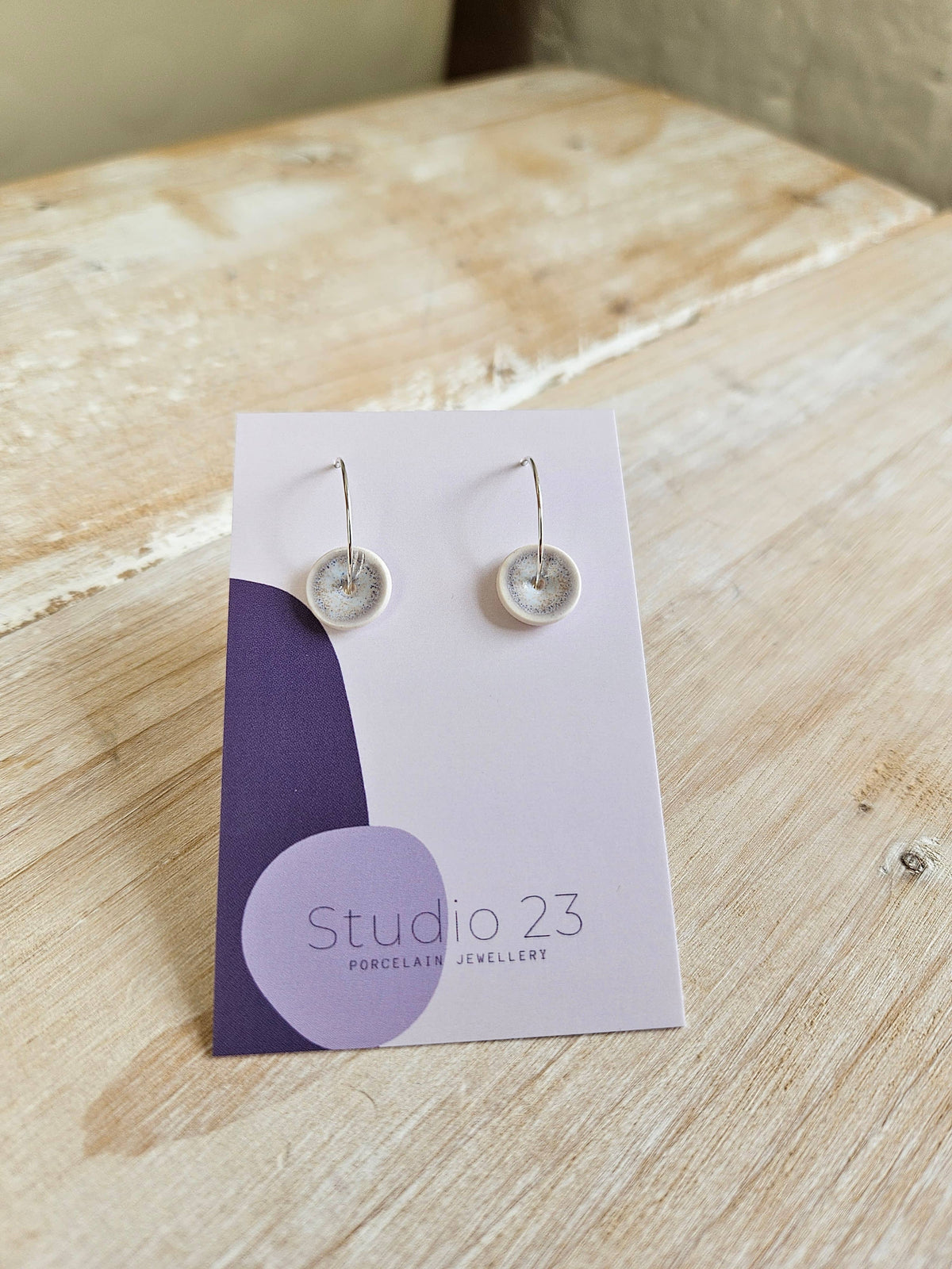 Studio 23 Curved Drop Earring Pair Heather