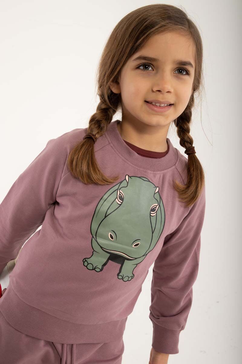 Sweater til Børn med Flodhest