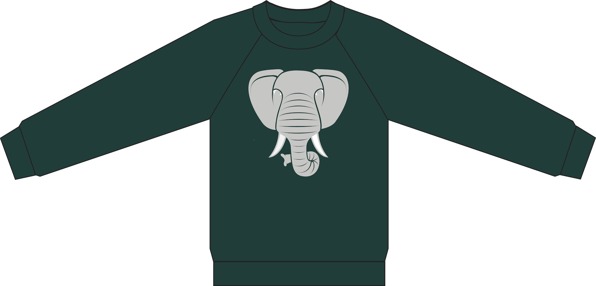 Dyrbellow Sweat Grey Duck ELEFANT