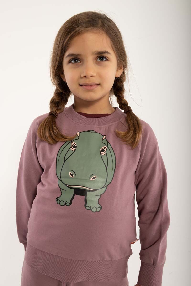 Sweater til Børn med Flodhest