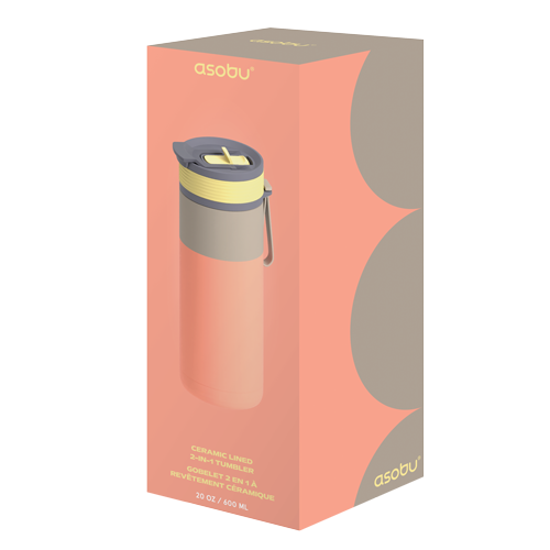 Asobu Aspen Travel Bottle Pastel Peach