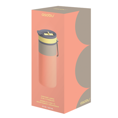 Asobu Aspen Travel Bottle Pastel Peach