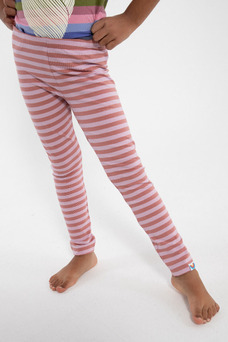 Leggings til børn med striber 